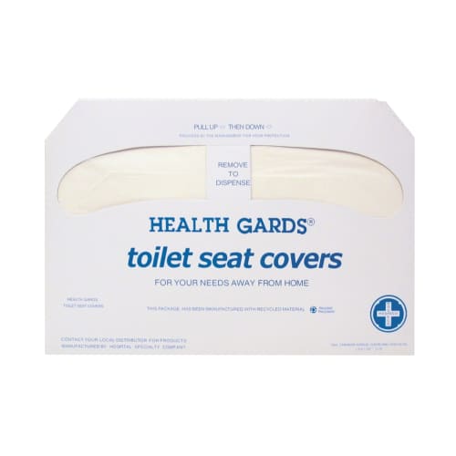 Health Gards® Toilet Seat Covers 1/2 Fold, White 2500/cs